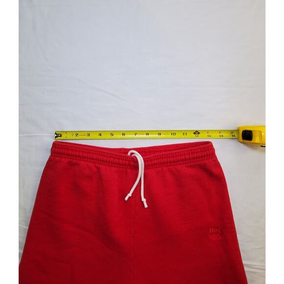 VINTAGE USA Olympics Size M Shorts Men's red JC Penney Coach Ca10 - Picture 3 of 9